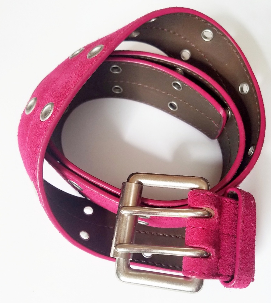 Aeropostale Pink Faux Suede Belt